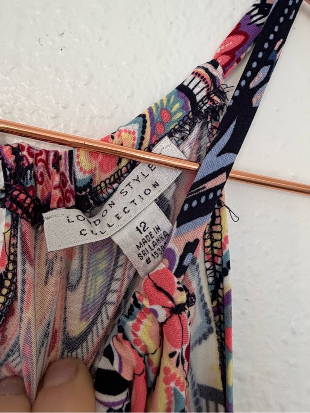 London style collection Sleeveless Printed Maxi Dress size 12 new with tag - Picture 2 of 5